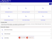 Tablet Screenshot of meghdootpharma.net